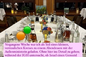 Анналена Бербок встретилась с активистами, выступающими против Израиля, на закрытом ужине