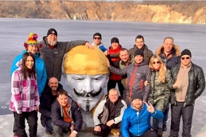 В Днепре утопили Ленина