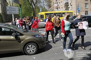 Протест на «зебре»