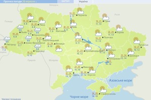 Погода на территории Украины на понедельник 28 сентября. Страшно? Нет? Тогда - читайте