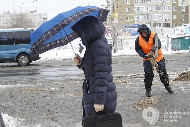 В Киеве до конца недели обещают мокрый снег