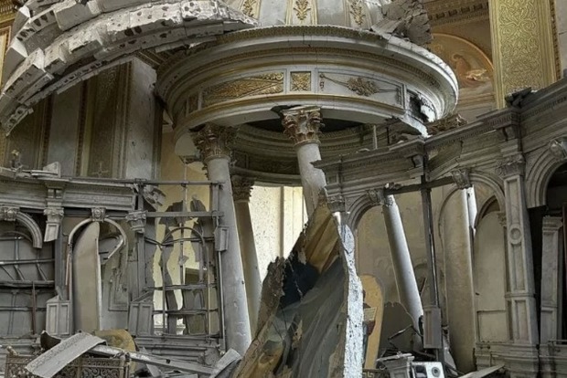 Россия разрушила главный храм Одессы - Свято-Преображенский собор, погибший и раненые