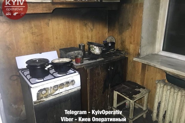 Психически больной киевлянин развел костер посреди квартиры