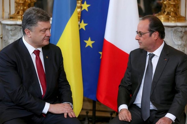 Порошенко і Олланд обговорять низку питань щодо Донбасу