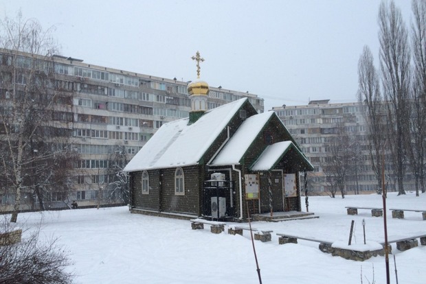В Киеве неизвестные забросали «коктейлями Молотова» церковь Московского патриархата 