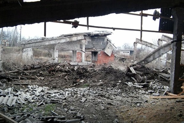 Артиллерия террористов разрушила зернохранилище в Новобахмутовке
