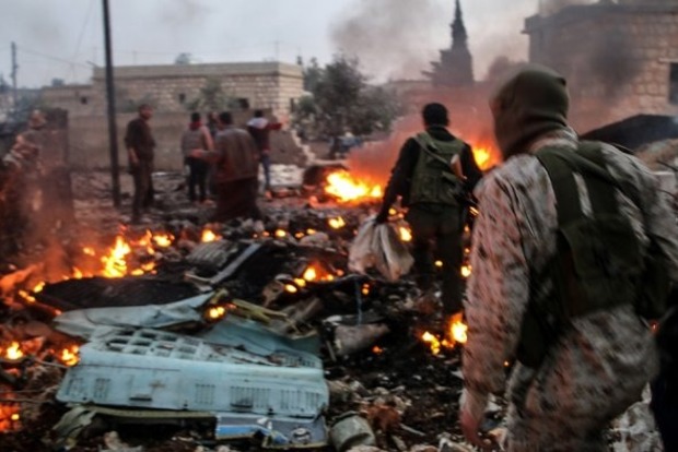 Около 100 человек погибло в результате авианалета под Дамаском