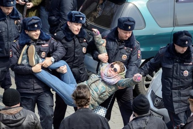 У МВС підтвердили затримання 29 осіб у центрі Москви
