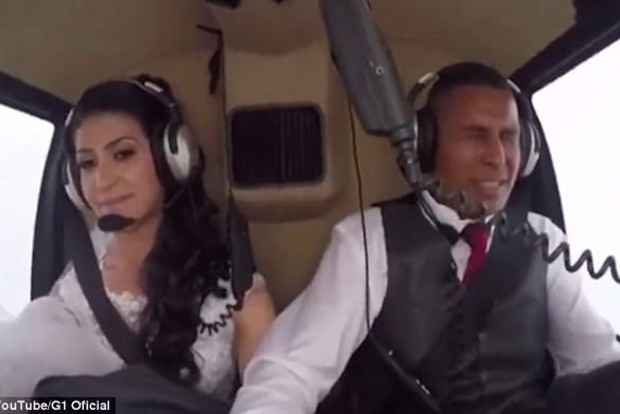 Прокуроры показали жуткое видео, как невеста разбилась на вертолете по пути на свадьбу  