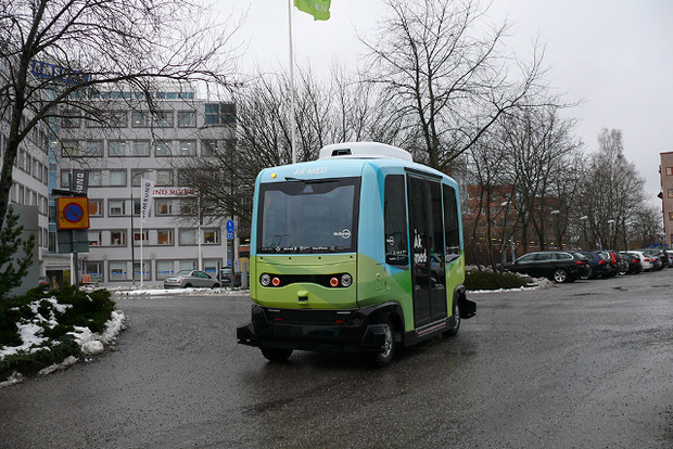 В Стокгольме запустили первые беспилотные автобусы