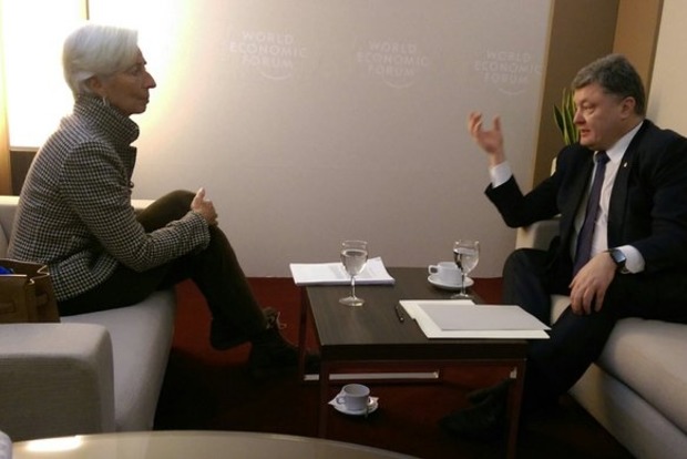 Порошенко проводит переговоры с директором МВФ
