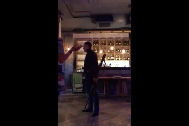 Стрельба в киевском ресторане: опубликовано видео