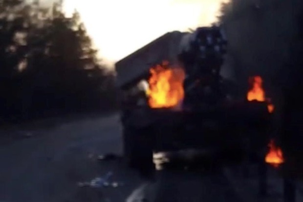 Під Черніговом розбито колону військ РФ: з'явилося відео