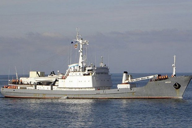 З'явилося відео рятувальної операції російського військового корабля Лиман від Ашота