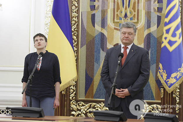 Порошенко похвалил СБУ и ГПУ за задержание Савченко