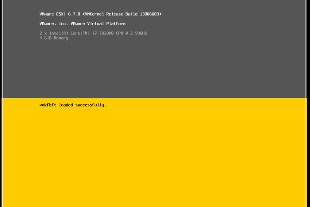 Установка VMware vSphere ESXi 6.7