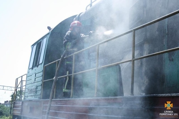 В Тернопольской области вспыхнул грузовой поезд