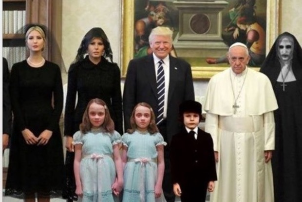Комедія і трагедія: фото з зустрічі Трампа з Папою Римським стало хітом у Мережі