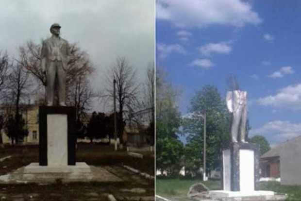 В Одеській області обезголовлений останній пам'ятник Леніну