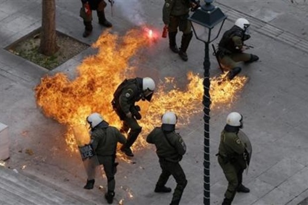 У Греції відбулися сутички міліції та учасників протесту