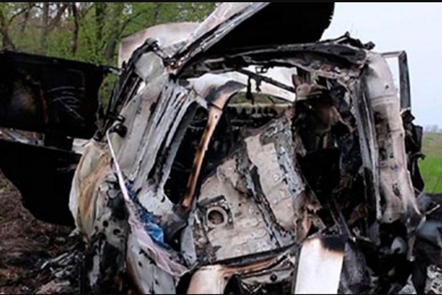 СМИ опубликовали видео взрыва машины ОБСЕ в «ЛНР»
