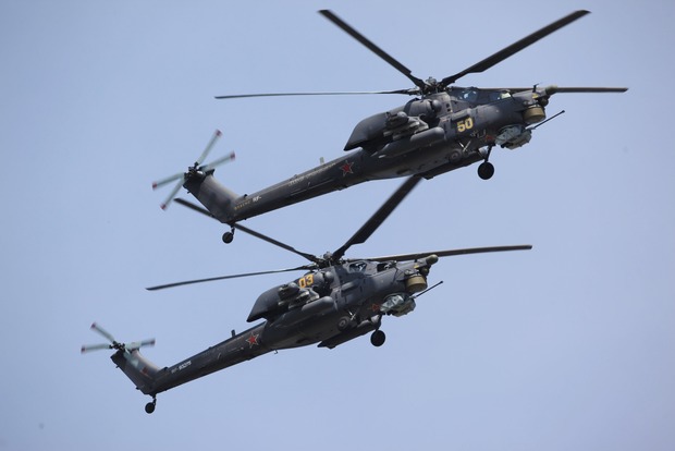 Около границы зафиксированы полеты российских самолетов и вертолетов
