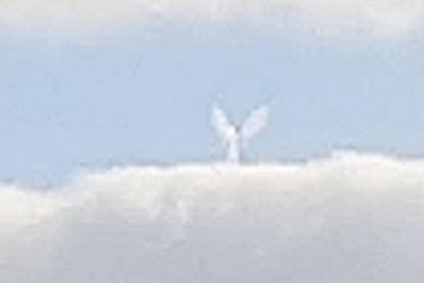 Американец снял на видео ангела, стоящего на облаке. Что это?