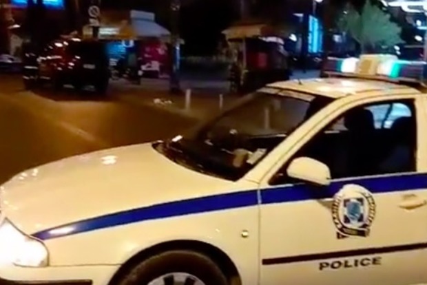 Опубликовано видео с места взрыва возле банка в Афинах‍