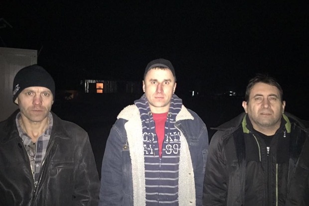 Трое украинцев освобождены из плена боевиков