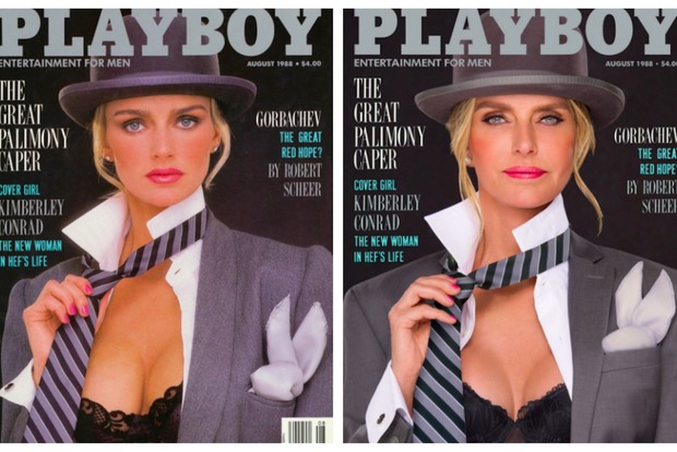 Журнал Playboy перезняв свої обкладинки з моделями 1970-1980-х років
