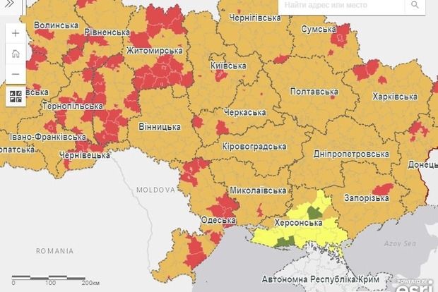 В Україні набрали чинності оновлені зони карантину