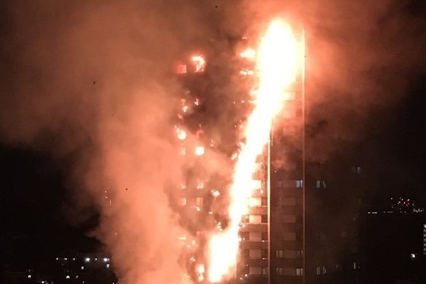 Масштабна пожежа в Лондоні: людей евакуюють з 27-поверхової висотки