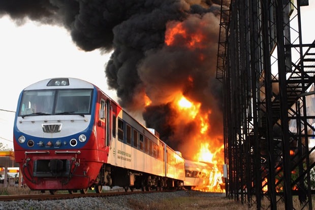 Поезд «Ужгород - Одесса» загорелся на ходу