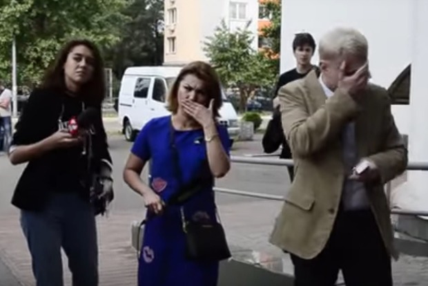  Шабунину возле военкомата журналист Филимоненко брызнул в лицо из газового баллончика