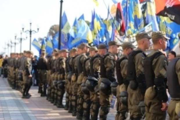 В центре Киева дежурит полторы тысячи правоохранителей