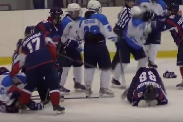 В России хоккейный матч женской лиги закончился массовым побоищем