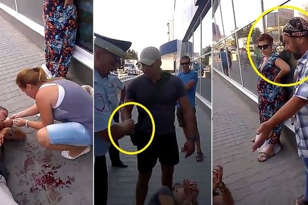 В окупованому Криму по-звірячому побили чоловіка за український герб і значок «Азова» (відео)