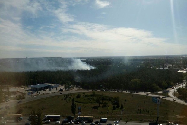На левом берегу Киева в заповеднике выгорело 3 гектара травы