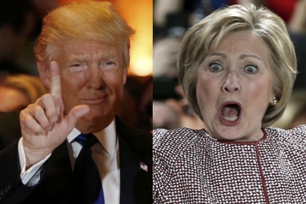 Трамп вырвался на 1% вперед в предвыборной гонке с Клинтон
