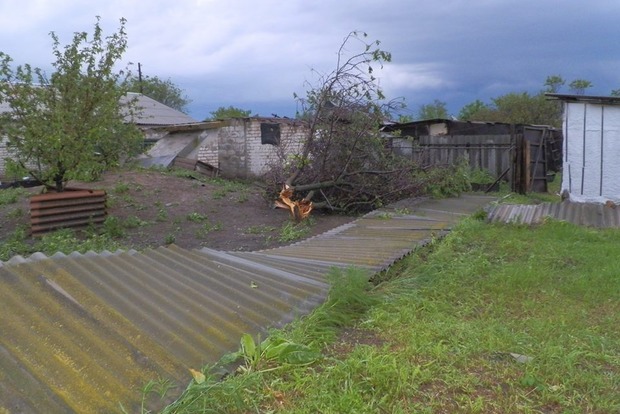 В Луганской области ураган повредил 25 домов