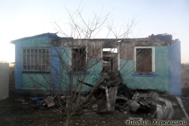 Мужчина устроил пожар, пытаясь замести следы убийства на Харьковщине