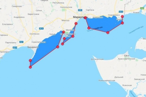 Частину моря біля Бердянська до осені закрили військові (мапа)