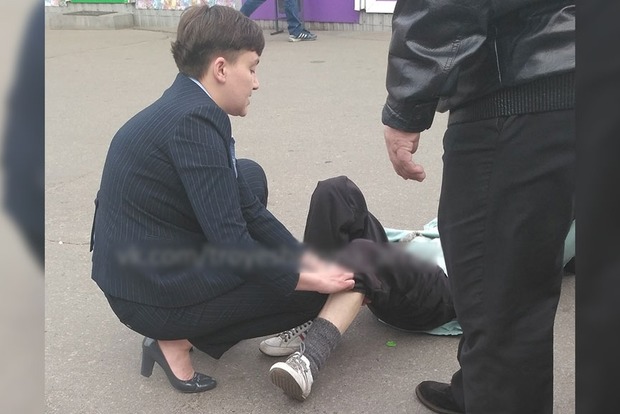 Савченко на парковке сбила бабушку. Опубликованы фото инцидента