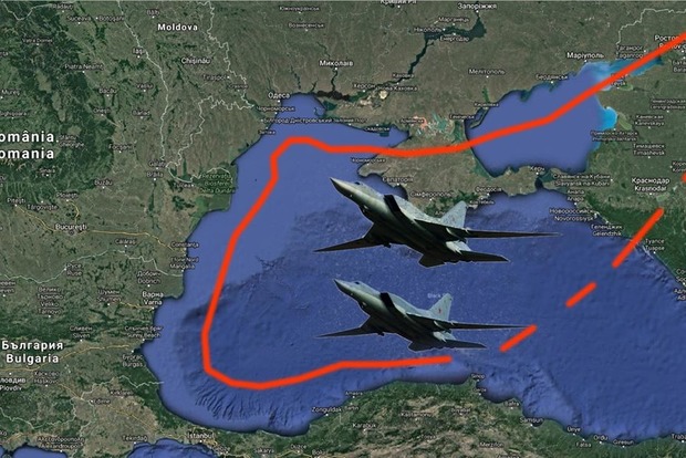 Российские бомбардировщики устроили провокацию под Одессой