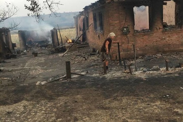 В Украине пожары уничтожают леса и села