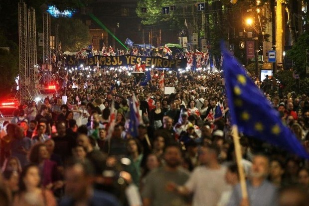 Протесты в Грузии нарастают