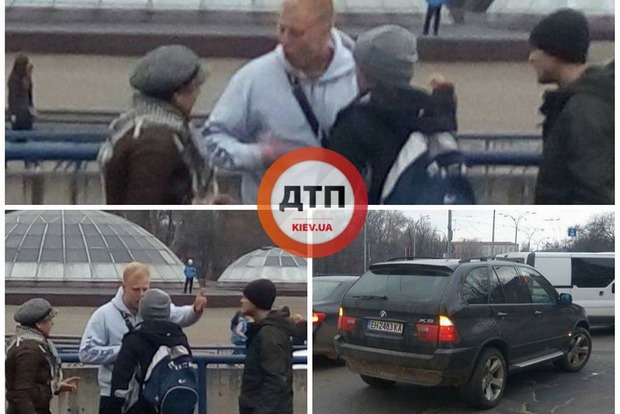 На Дорогожичах в Киеве водитель сбил пешехода, ударил его и пытался сбежать