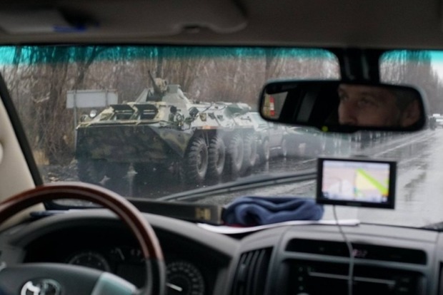 В ОБСЕ показали военную колонну, которая вошла в Луганск