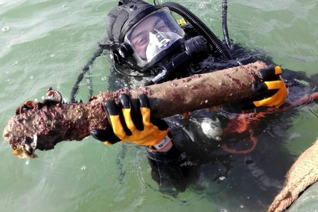 В море под Одессой обнаружили целый арсенал оружия времен Второй мировой