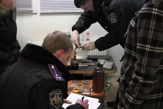 ﻿У Києві поліція виявила лабораторію з виробництва амфетаміну